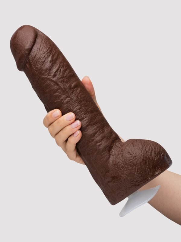 12107_5 Doc Johnson Bam Black Realistic Vac-U-Lock Large Cock 10.5 Inch