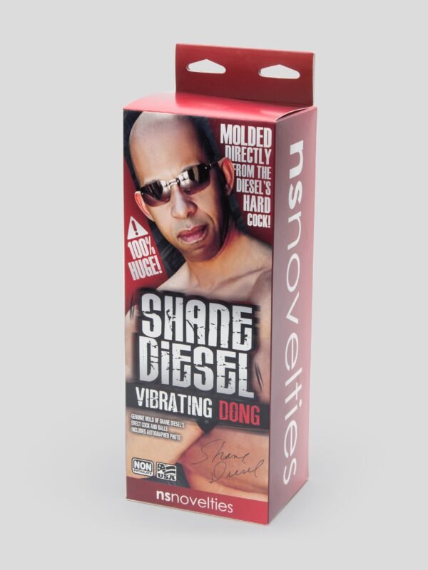 Shane Diesel Vibrating Realistic Suction Cup Dildo with Balls 10 Inch
