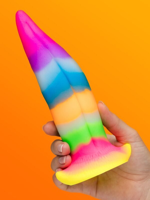 Creature Cocks Kiss Tongue Glow-In-The-Dark Silicone Dildo