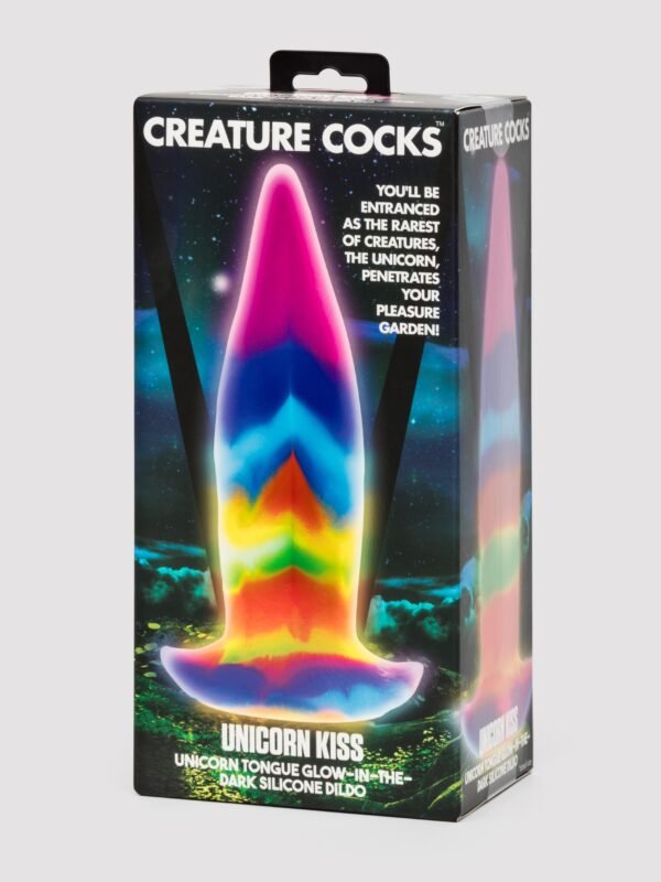 Creature Cocks Kiss Tongue Glow-In-The-Dark Silicone Dildo