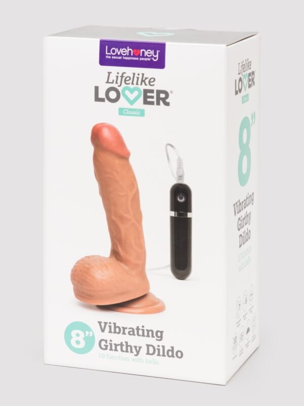 Lifelike Lover Classic Girthy Realistic  Dildo Vibrator 8 Inch