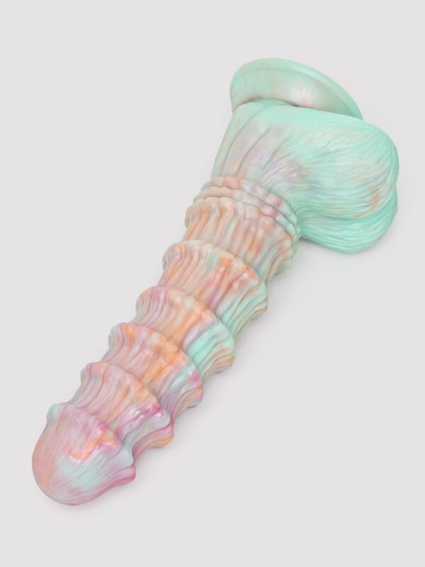 Fantasy Textured Remote Control Dildo Vibrator 8 Inch