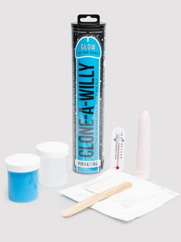 Clone-A-Willy Glow In The Dark Vibrator Molding Kit Blue