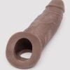 Lovehoney Real-Feel Penis Extender 1.5 Inch with Ball Loop - Flesh Brown
