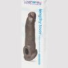 Lovehoney Real-Feel Penis Extender 1.5 Inch with Ball Loop - Flesh Brown