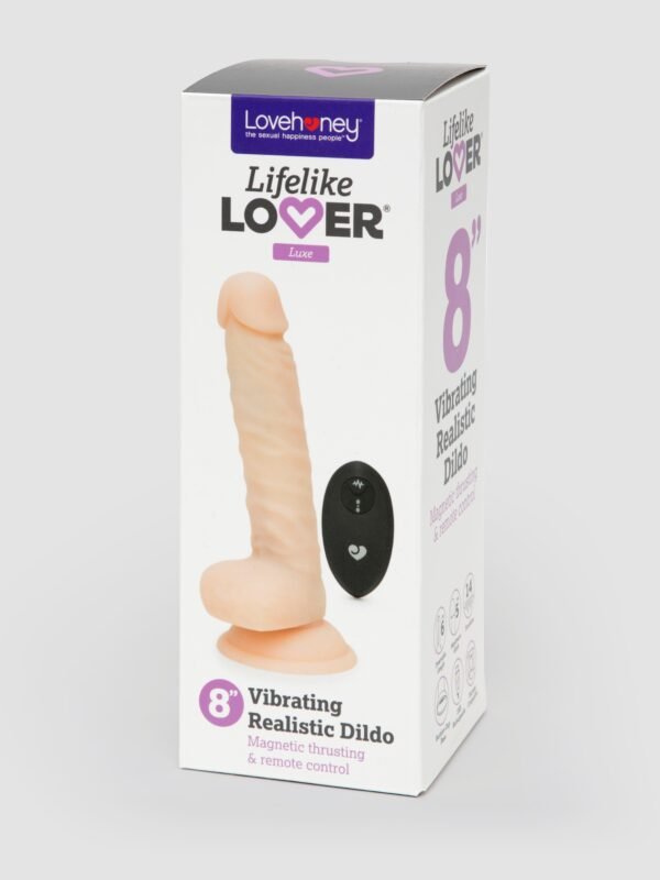 Lifelike Lover Luxe Silicone Magnetic Thrusting Remote Control Realistic Dildo 8