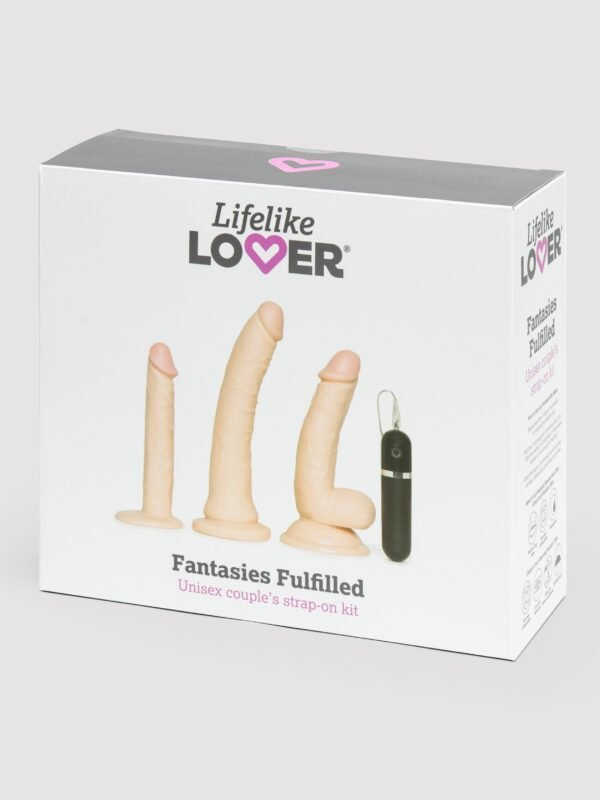 Lifelike Lover Realistic Pleasures Strap-On Dildo Kit (8 Piece)