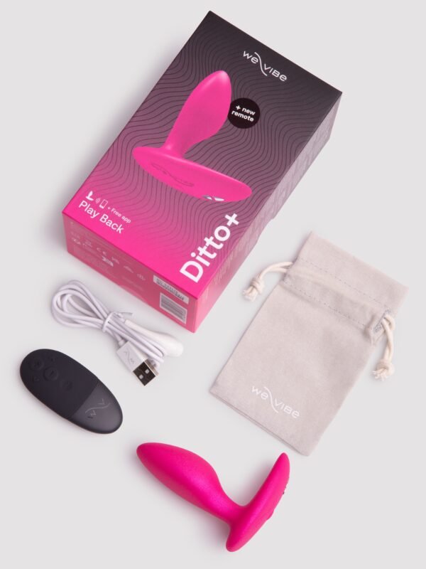 We-Vibe Ditto+ Rechargeable Remote and App Control Vibrating Butt Plug