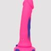 Lifelike Lover Luxe Realistic Multicoloured Silicone Vibrating Dildo 7 Inch
