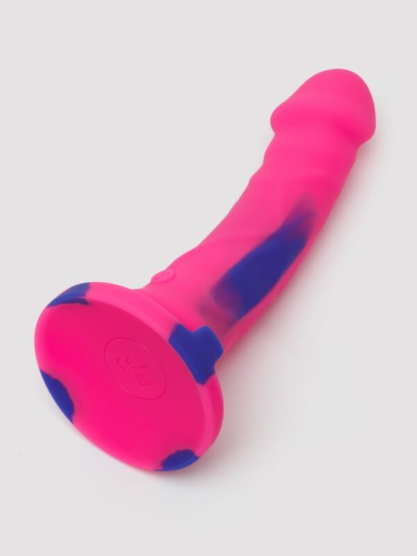 Lifelike Lover Luxe Realistic Multicoloured Silicone Vibrating Dildo 7 Inch
