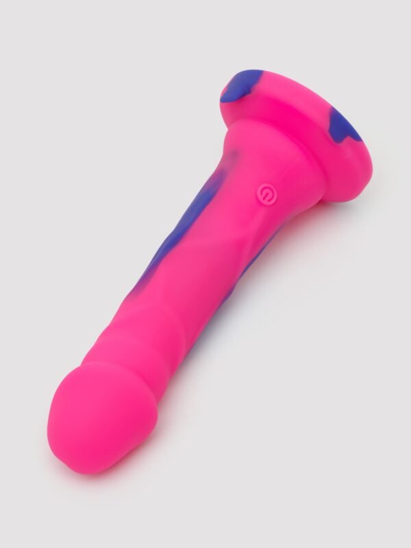 Lifelike Lover Luxe Realistic Multicoloured Silicone Vibrating Dildo 7 Inch