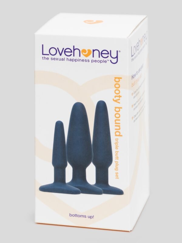 a47078g84478_6 Lovehoney Booty Bound Anal Training Silicone Butt Plug Set (3 Piece)