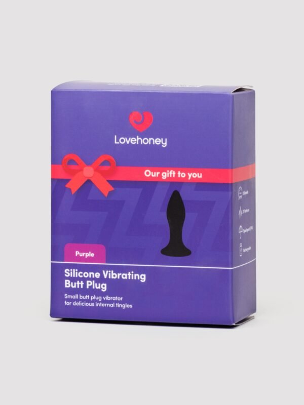 Lovehoney Purple Silicone Vibrating Butt Plug