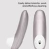 Womanizer Pro Silver Grey Rechargeable Clitoral Suction Stimulator