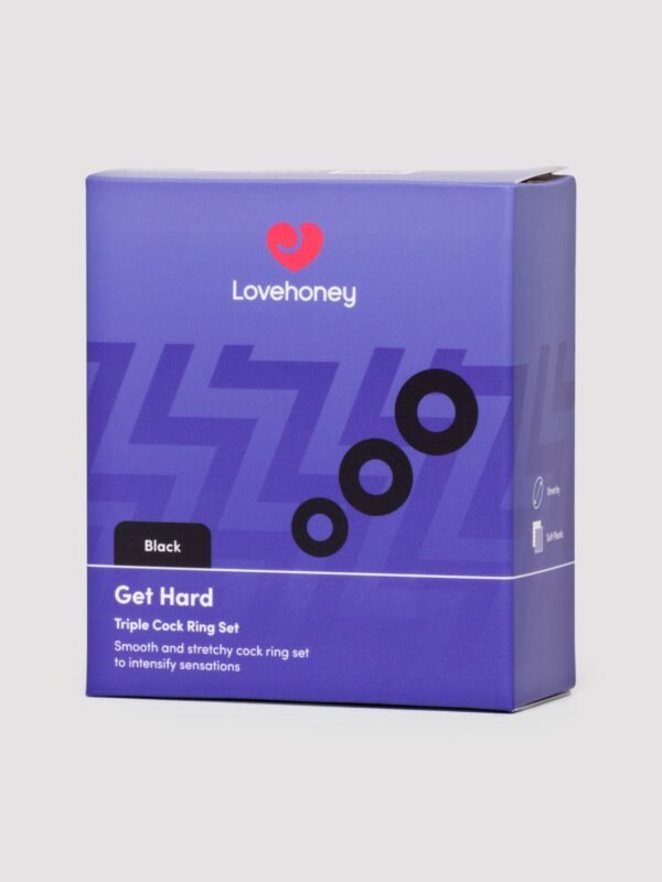 Lovehoney Get Hard Triple Stamina Ring Set (3 Pack)