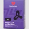 Lovehoney Black Silicone Cock and Ball Sling