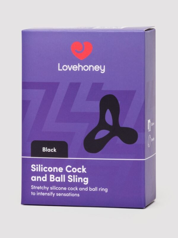 Lovehoney Black Silicone Cock and Ball Sling
