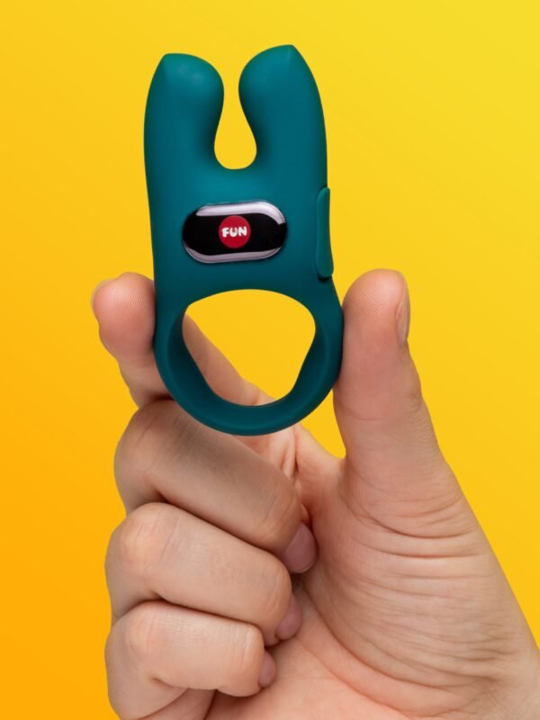 Fun Factory NOS Green Couple's Silicone Vibrating Cock Ring