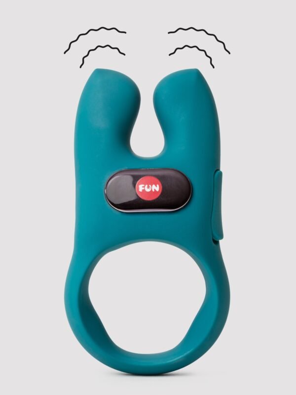 Fun Factory NOS Green Couple's Silicone Vibrating Cock Ring