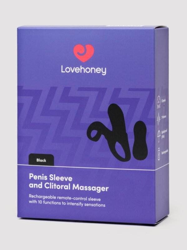84155_6 Lovehoney Rechargeable Remote Control Penis Sleeve and Clitoral Stimulator