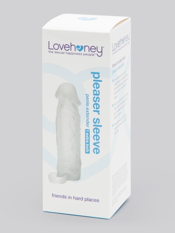 70486_6 Lovehoney Mega Mighty 1 Extra Inch Silicone Penis Extender Clear