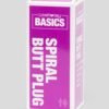 BASICS Spiral Butt Plug 4 Inch