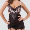 Lovehoney Boudoir Belle Blush Pink Cut-Out Chemise Set