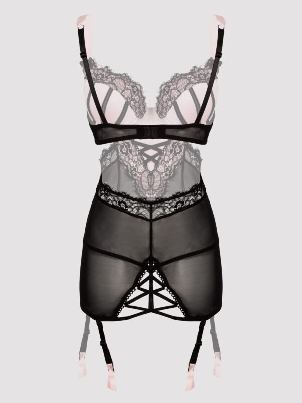 Lovehoney Boudoir Belle Blush Pink Cut-Out Chemise Set