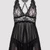 Lovehoney Bombshell Black Lace Babydoll Set