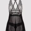 Lovehoney Bombshell Black Lace Babydoll Set
