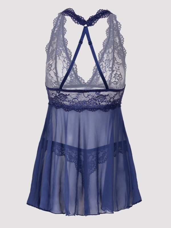 Lovehoney Bombshell Blue Lace Babydoll Set