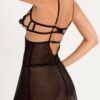 Lovehoney Divine Romance Black Chemise & Pearl G-string Set