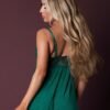 Exposed Green Lace Babydoll Set