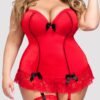 a36212g68770_1 Lovehoney Plus Size Seduce Me Red Push-Up Basque Set