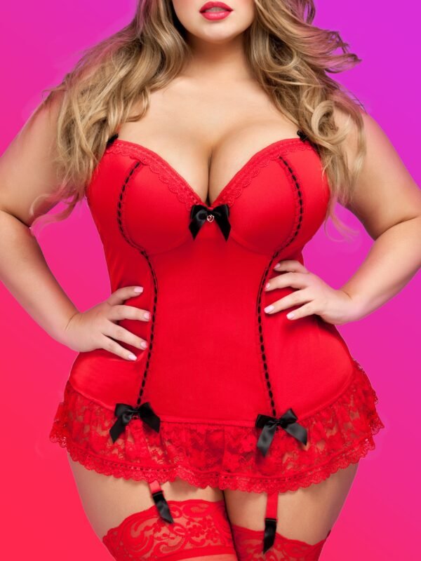 a36212g68770_2 Lovehoney Plus Size Seduce Me Red Push-Up Basque Set
