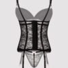 Lovehoney Black Lace Push-Up Basque Set