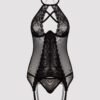 Lovehoney Twilight Temptation Halterneck Basque Set