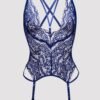 a39226g72053_4 Lovehoney Plus Size Late Night Liaison Blue Lace Plunge Bustier Set