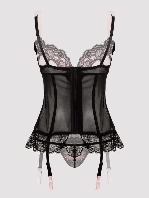 Lovehoney Boudoir Belle Blush Pink Push-Up Basque Set