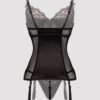 Lovehoney Plus Size Treasure Me Black Basque Set