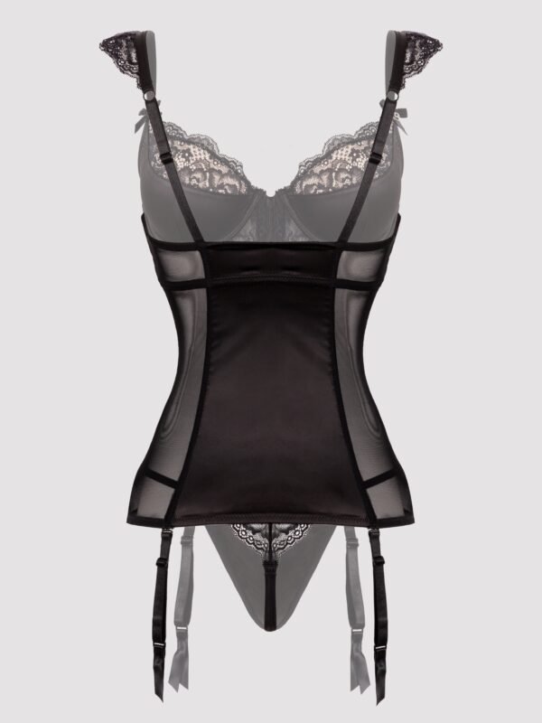 Lovehoney Plus Size Treasure Me Black Basque Set