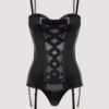 a41282g75182_5 Lovehoney Fierce Leather-Look Basque Set
