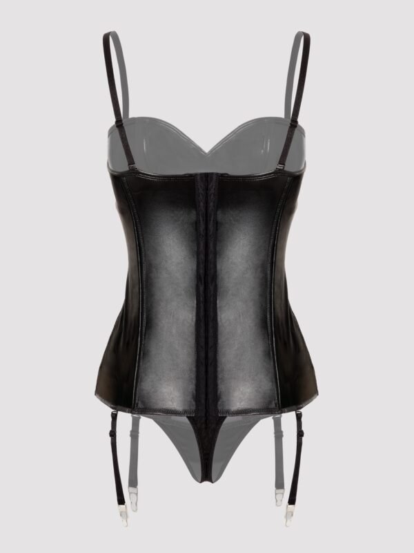 a41282g75182_6 Lovehoney Fierce Leather-Look Basque Set