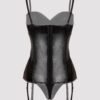a41282g75185_6 Lovehoney Plus Size Fierce Leather-Look Basque Set
