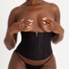 Lovehoney Secret Silhouette Black Steel-Boned Waspie