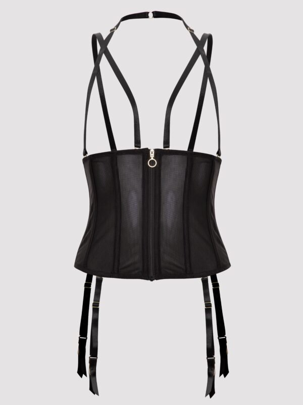 Lovehoney Secret Silhouette Black Steel-Boned Waspie
