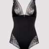 Lovehoney Hourglass Black Smoothing Sleeveless Crotchless Teddy