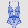 Lovehoney Midnight Dream Blue Crotchless Teddy