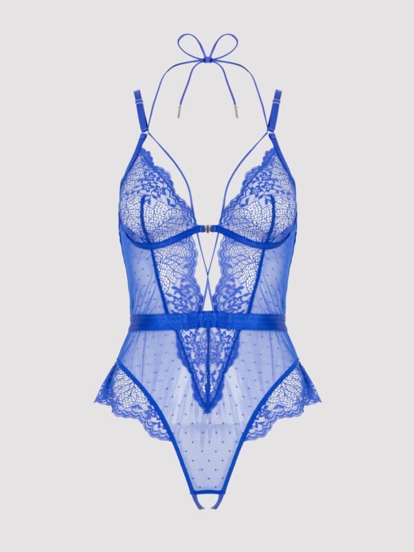 Lovehoney Midnight Dream Blue Crotchless Teddy