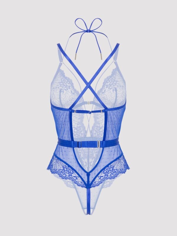 Lovehoney Midnight Dream Blue Crotchless Teddy